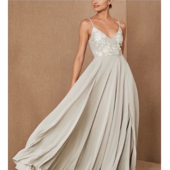 NWT BHLDN Sadia Dress In Fog Size 18 - Picture 1 of 12